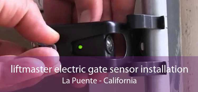 liftmaster electric gate sensor installation La Puente - California