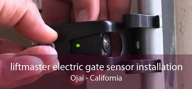 liftmaster electric gate sensor installation Ojai - California