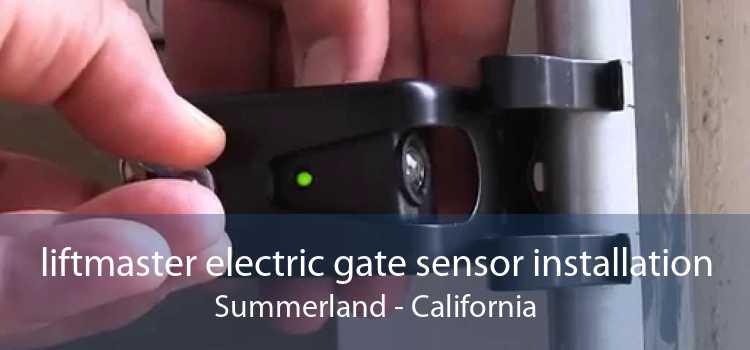 liftmaster electric gate sensor installation Summerland - California