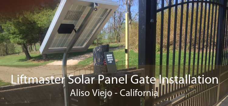 Liftmaster Solar Panel Gate Installation Aliso Viejo - California