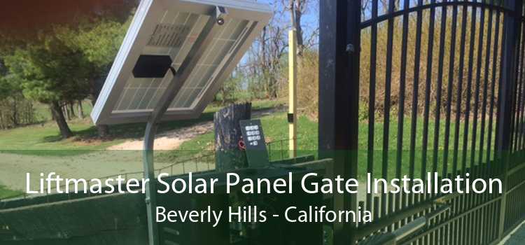 Liftmaster Solar Panel Gate Installation Beverly Hills - California