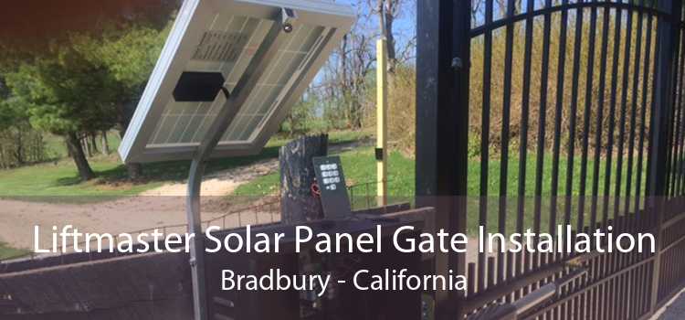 Liftmaster Solar Panel Gate Installation Bradbury - California