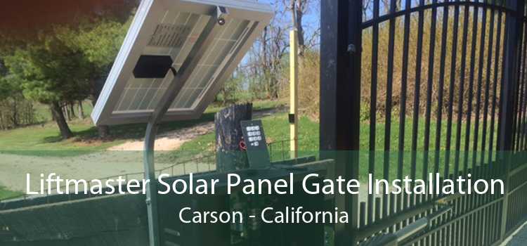 Liftmaster Solar Panel Gate Installation Carson - California