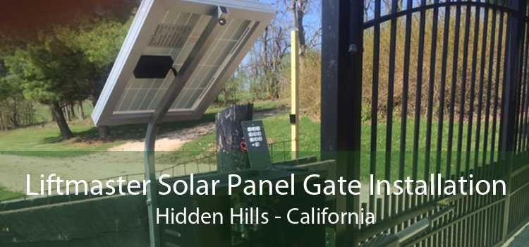 Liftmaster Solar Panel Gate Installation Hidden Hills - California