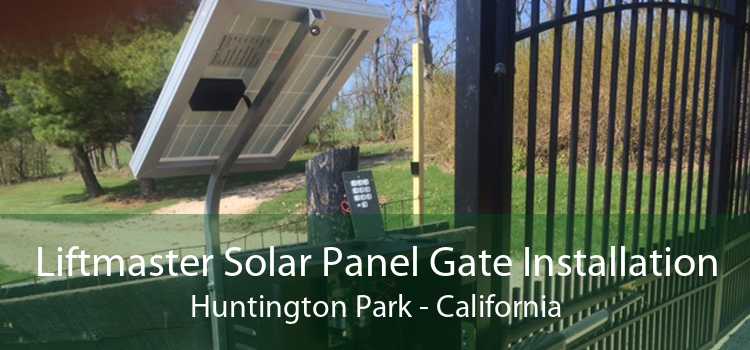 Liftmaster Solar Panel Gate Installation Huntington Park - California