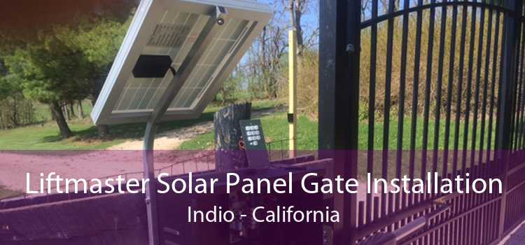 Liftmaster Solar Panel Gate Installation Indio - California