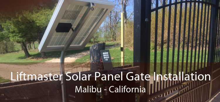 Liftmaster Solar Panel Gate Installation Malibu - California