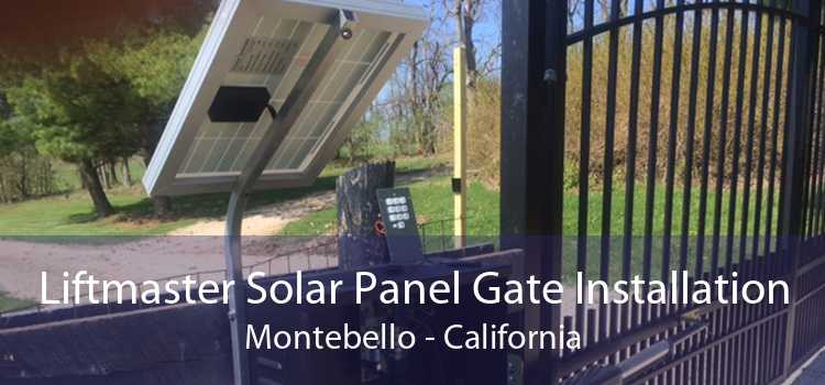 Liftmaster Solar Panel Gate Installation Montebello - California