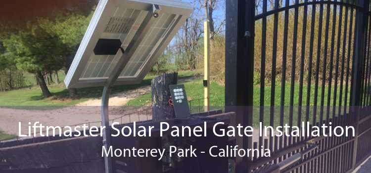 Liftmaster Solar Panel Gate Installation Monterey Park - California