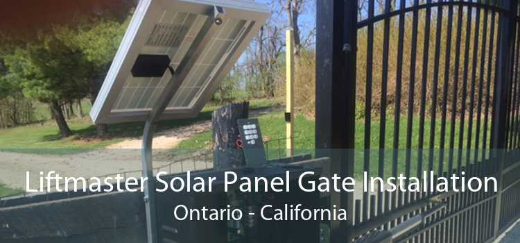 Liftmaster Solar Panel Gate Installation Ontario - California