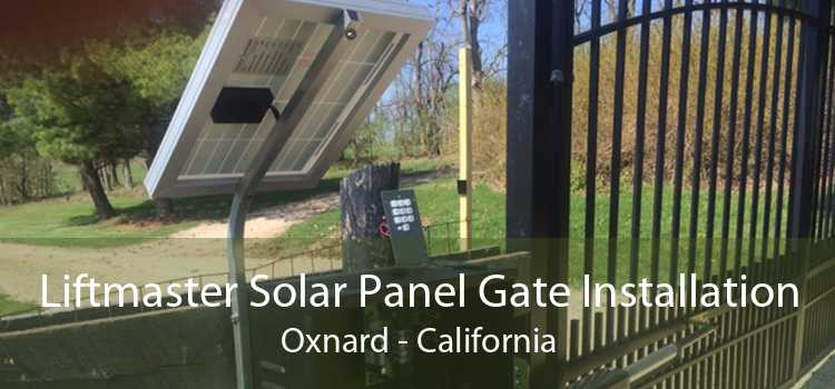 Liftmaster Solar Panel Gate Installation Oxnard - California