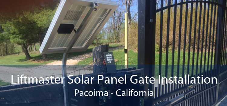Liftmaster Solar Panel Gate Installation Pacoima - California