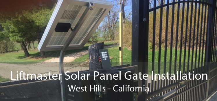 Liftmaster Solar Panel Gate Installation West Hills - California