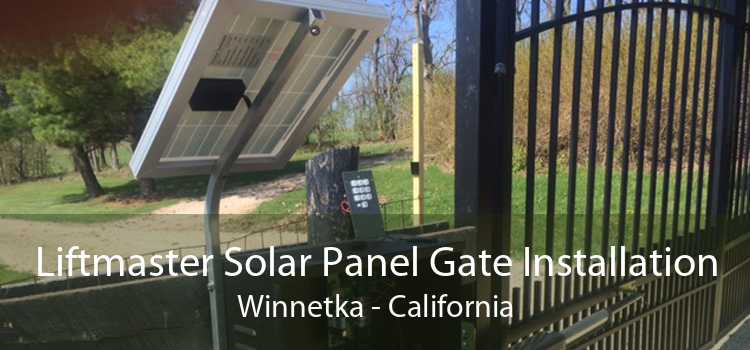 Liftmaster Solar Panel Gate Installation Winnetka - California