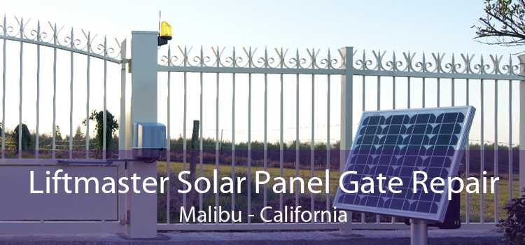 Liftmaster Solar Panel Gate Repair Malibu - California