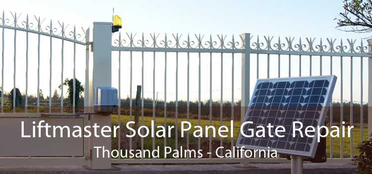 Liftmaster Solar Panel Gate Repair Thousand Palms - California